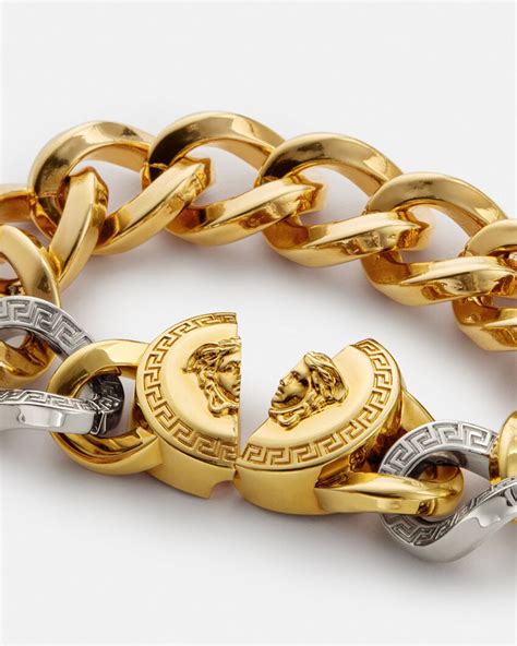 women's versace bracelet|Versace medusa chain bracelet.